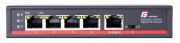 Switch PoE 4+1 90W Gigabit POE-IN